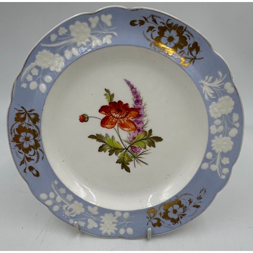 189 - A group of early 19th century mainly Spode hand-painted porcelain floral design plates, c. 1820. 22 ... 