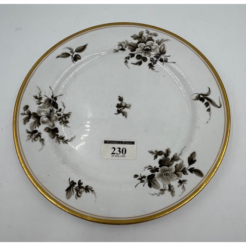 189 - A group of early 19th century mainly Spode hand-painted porcelain floral design plates, c. 1820. 22 ... 