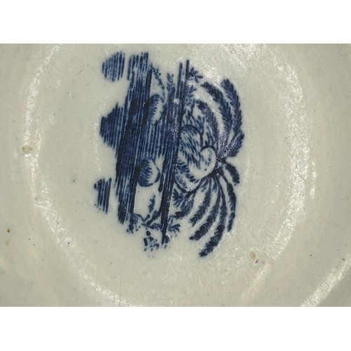 203 - Three early 19th century blue and white transfer printed chinoiserie pattern bowls, c. 1800. Includi... 