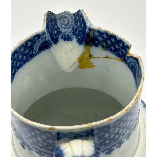 206 - Three early 19th century blue and white transfer printed wares, c. 1800. Including a Spode Boy on a ... 