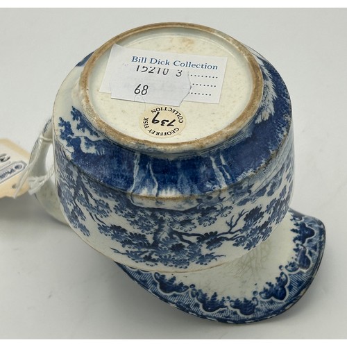 209 - A group of 19th century blue and white transfer printed Spode wares, c. 1820-50. Including a Country... 