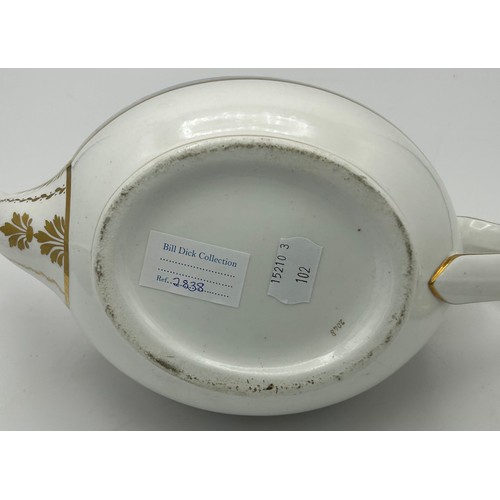 247 - A group of early 19th century Spode hand-painted porcelain teapots and covers, c.1820-30. Longest 31... 