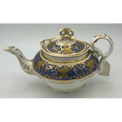 247 - A group of early 19th century Spode hand-painted porcelain teapots and covers, c.1820-30. Longest 31... 