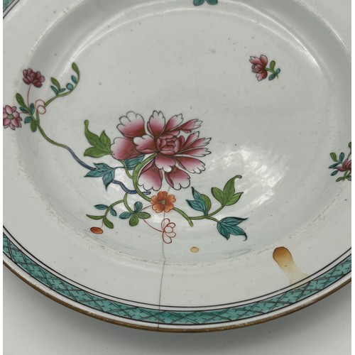 257 - A group of early 19th century transfer printed and hand-painted Spode plates, c. 1810-20. 23 cm wide... 