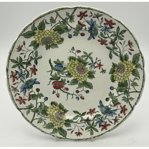 262 - A group of early 19th century blue and white transfer printed and hand-painted mainly Spode plates, ... 