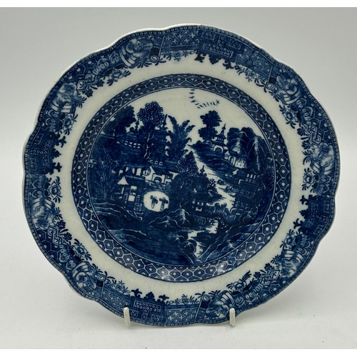 270 - A group of early 19th century blue and white transfer printed plates, c. 1810-20. To include: Full N... 