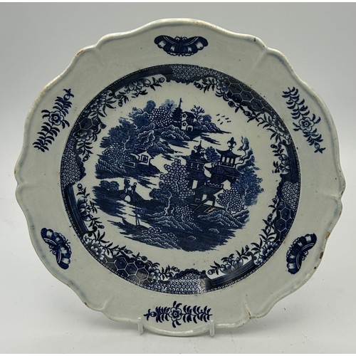 271 - A group of early 19th century blue and white transfer printed plates, c. 1810-20. To include Bovey T... 