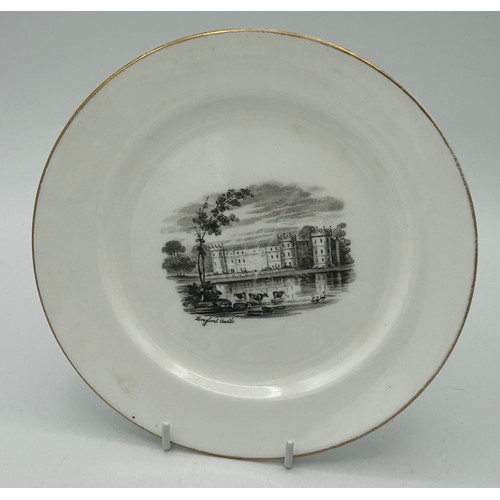 280 - A group of early 19th century black and white transfer printed plates, c. 1810-20. Some marked Spode... 