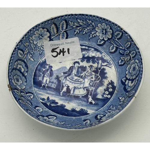 284 - A mixed lot of mainly 18th and19th century ceramics. To include: a tin glazed delft plate, a Chinese... 