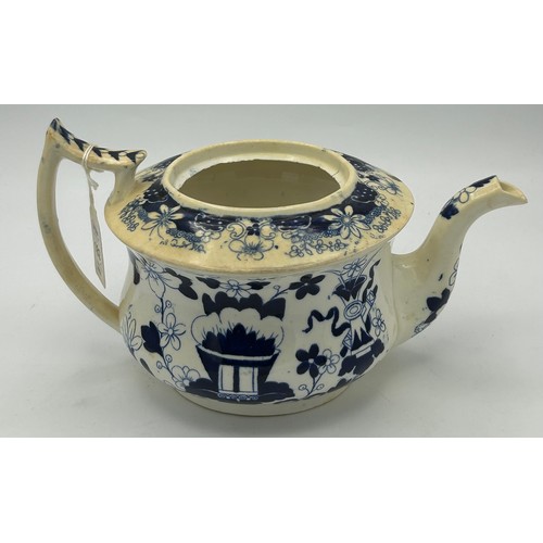 284 - A mixed lot of mainly 18th and19th century ceramics. To include: a tin glazed delft plate, a Chinese... 