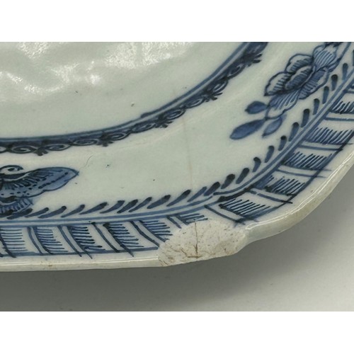 284 - A mixed lot of mainly 18th and19th century ceramics. To include: a tin glazed delft plate, a Chinese... 