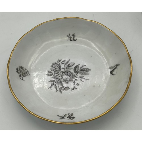 289 - A group of early 19th century bat printed cups and saucers, c. 1820. To include landscape scenes and... 