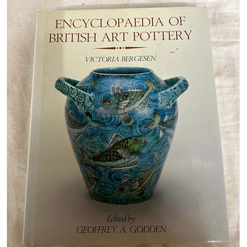 1044 - A quantity of Spode and blue and white pottery books to include Staffordshire Blue by W.L.Little sig... 