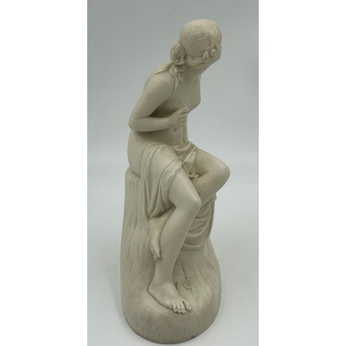 325 - Copeland Parian ware figure of Sabrina impressed with Marshall Fect measuring 31cm h.