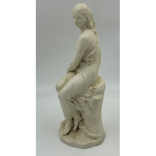 326 - Minton Parian figure of Bells Miranda with impressed marks, measuring 40cm h.