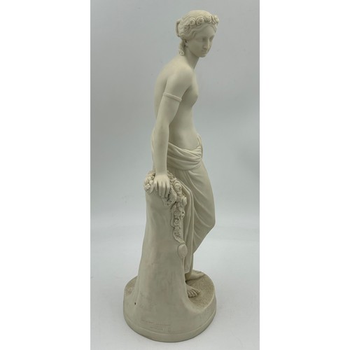 330 - Copeland Parian figure of 'The Dancing Girl' modelled by William Calder Marshall for the Art Union o... 