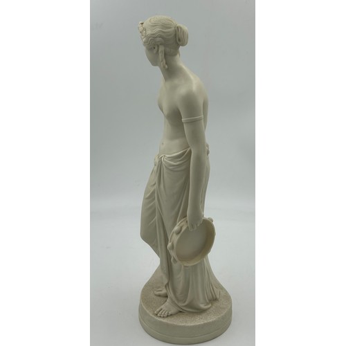 330 - Copeland Parian figure of 'The Dancing Girl' modelled by William Calder Marshall for the Art Union o... 