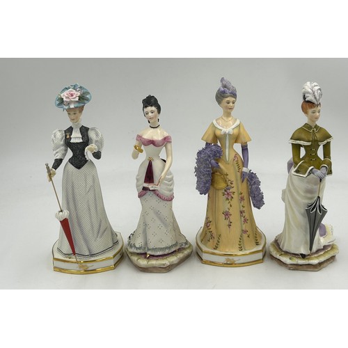 432 - Royal Worcester Victorian Series modelled by Ruth Esther Van Ruyckevelt including Madelaine, Elizabe... 