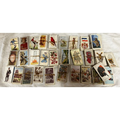 927 - Collection of Cigarette Cards and Silks (Flags & Regimental) Players, Wills, Churchman, Ogdens, BDV,... 