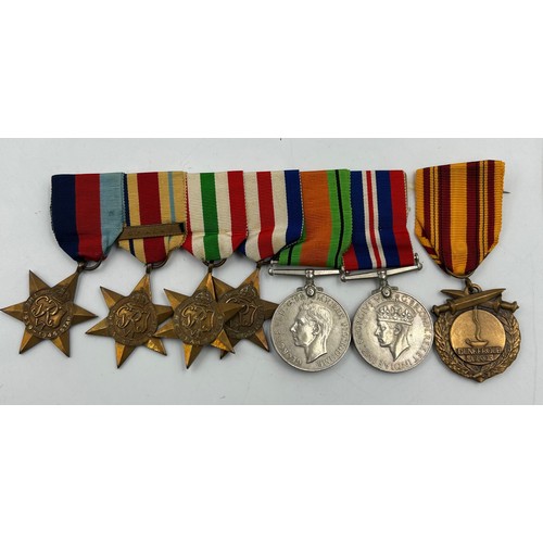 1012 - WW2 Medals relating to 3247275 Leonard William Davies The Cameronians (Scottish Rifles) to include D... 