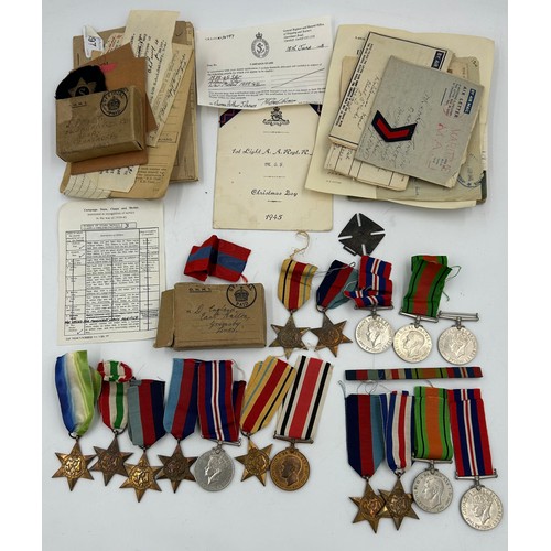 1015 - A collection of WW2 Medals and Ephemera to include 4 x 1939-45 Star, 4 x 1939-45 War Medal, 2 x Defe... 