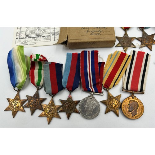 1015 - A collection of WW2 Medals and Ephemera to include 4 x 1939-45 Star, 4 x 1939-45 War Medal, 2 x Defe... 