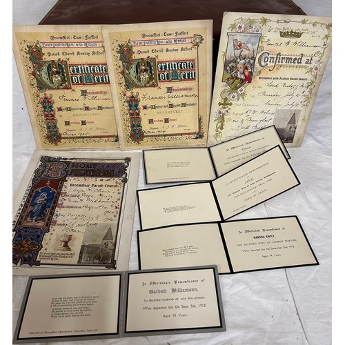 928 - A collection of Ephemera to include WW1 silk and embroidered postcards, war postcards and soldiers, ... 