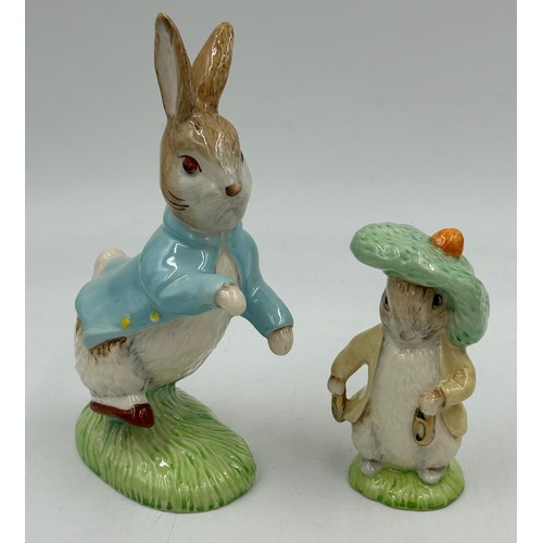 439 - A collection of Beswick figurines to include Peter Rabbit 100 years 17cm, Benjamin Bunny, Little Lov... 