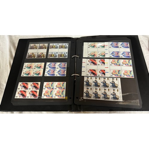 745 - An accumulation of World and GB stamps in 14 albums.
GB mainly 1980's mint in blocks and presentatio... 