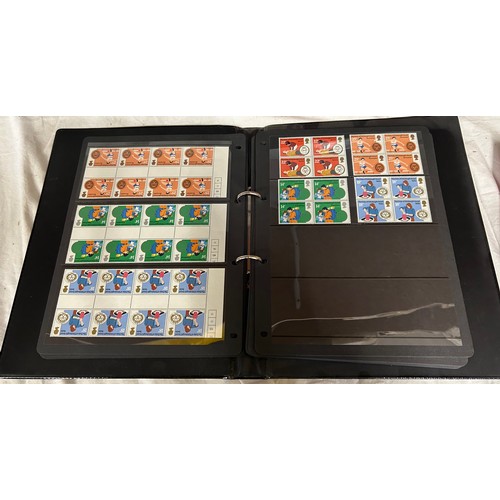 745 - An accumulation of World and GB stamps in 14 albums.
GB mainly 1980's mint in blocks and presentatio... 