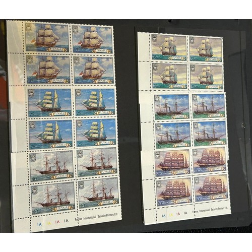 745 - An accumulation of World and GB stamps in 14 albums.
GB mainly 1980's mint in blocks and presentatio... 