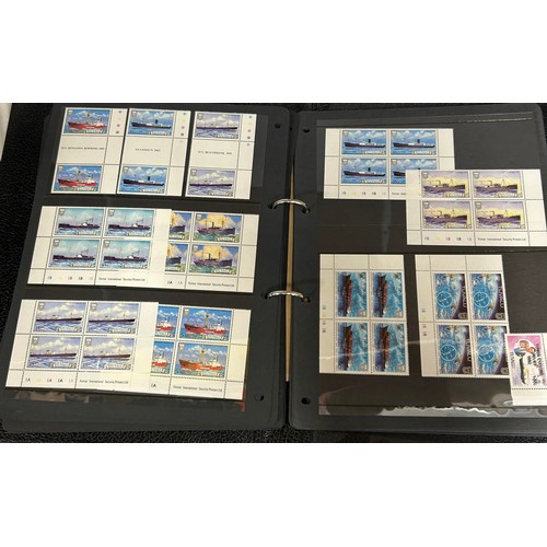 745 - An accumulation of World and GB stamps in 14 albums.
GB mainly 1980's mint in blocks and presentatio... 