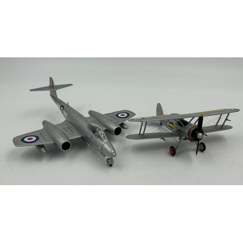 1129 - A collection of Corgi Aeroplanes to include B.O.A.C DH Comet, Vickers Valiant, Avro Vulcan, Vampire,... 