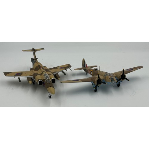 1130 - A collection of Corgi Aeroplanes to include Halifax, Canberra, Buccaneer, Lightning, Blenheim, Hurri... 