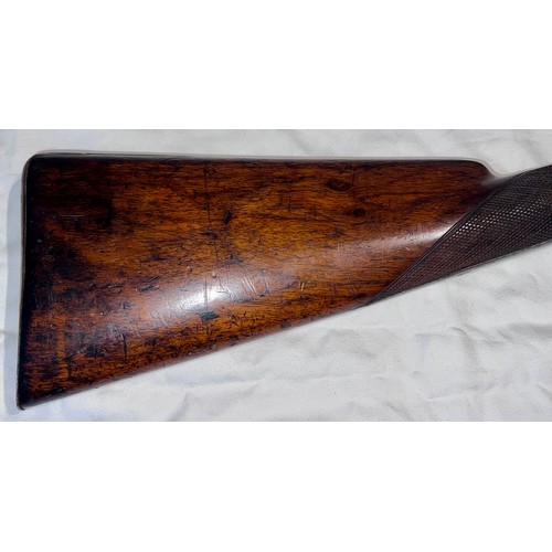 1242 - J C Reilly, 516 High Holburn, London. A double barrelled percussion 10 bore shotgun for wildfowling ... 