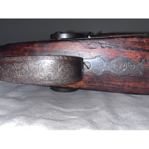 1242 - J C Reilly, 516 High Holburn, London. A double barrelled percussion 10 bore shotgun for wildfowling ... 