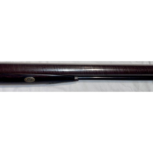 1242 - J C Reilly, 516 High Holburn, London. A double barrelled percussion 10 bore shotgun for wildfowling ... 