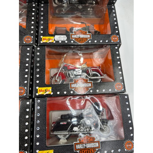 1159 - Twenty two boxed Maisto Harley Davidson Motorcycles Collector Edition diecast 1:18 models. (22)