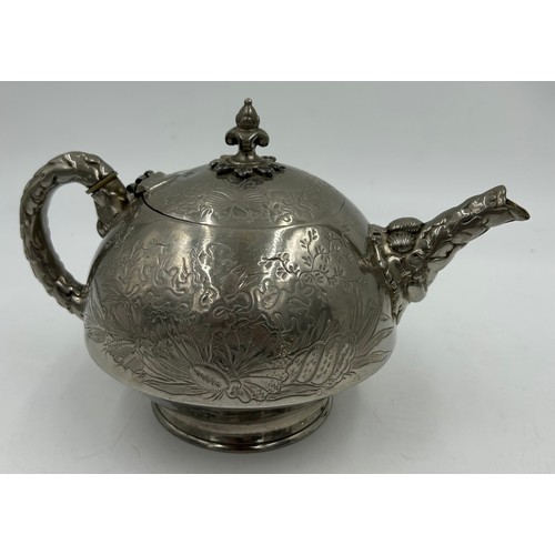 770 - Silverplate items to include a good quality spirit kettle 32cm h, a pair of candle holders with snuf... 