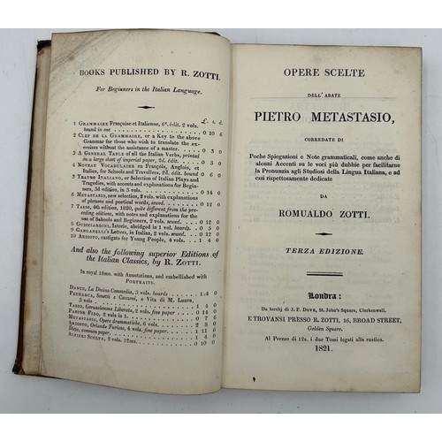 1075 - Orlando Furioso, Lodovico Ariosto Vol I, II, III,, Second Edition London 1832; A Catechism and Confe... 