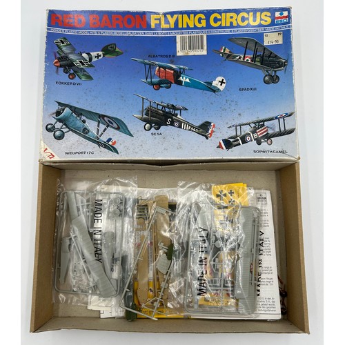 1160 - Six 1/72 scale model aircraft kits to include  Hasegawa Focke- Wulf Fw190F-8 mod 51304, Italeri Zwil... 