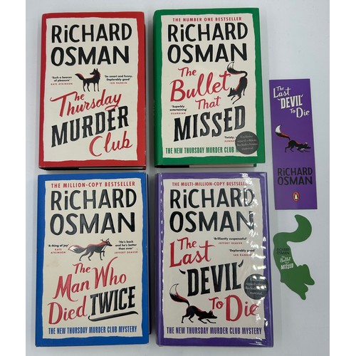 1076 - Richard Osman: A full set of four First Editions comprising of 'The Last Devil to Die' & 'The Bullet... 