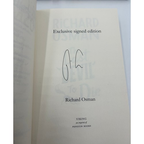 1076 - Richard Osman: A full set of four First Editions comprising of 'The Last Devil to Die' & 'The Bullet... 