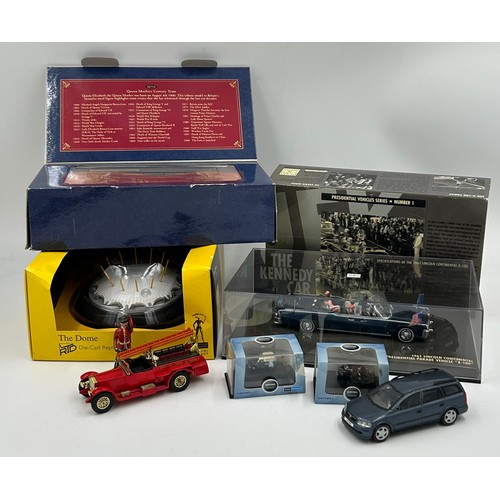 1161 - A boxed Corgi Century Tram 36712, a boxed Paul's Model Art Minichamps Presidential Parade Vehicle X-... 