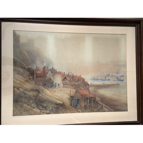 1320 - Frederick William Booty (British 1840-1924) Whitby watercolour, signed lower right and dated 1909.  ... 