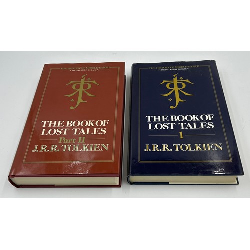 1081 - A collection of J.R.R. Tolkien related books to include The Book of Lost Tales part 1 (1st edition) ... 