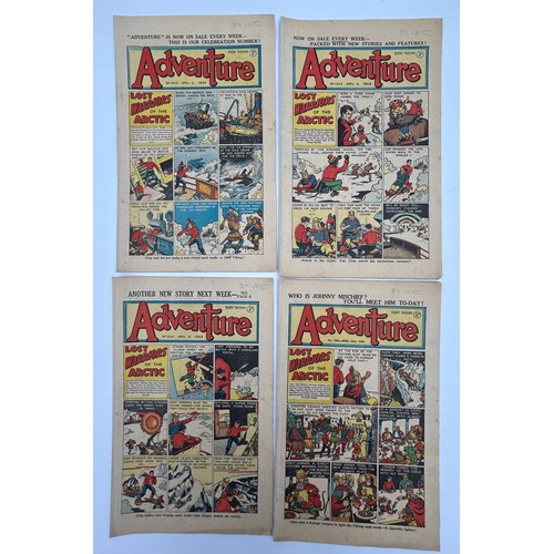 1097 - A quantity of 409 'Adventure' comics (1930s -1950s) by D.C. Thomson & Co Ltd and John Leng & Co Ltd ... 