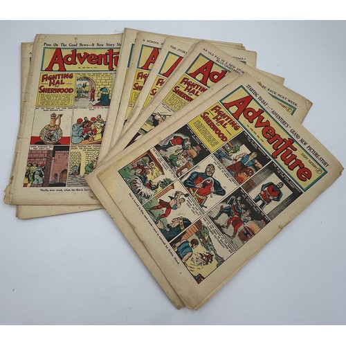 1097 - A quantity of 409 'Adventure' comics (1930s -1950s) by D.C. Thomson & Co Ltd and John Leng & Co Ltd ... 