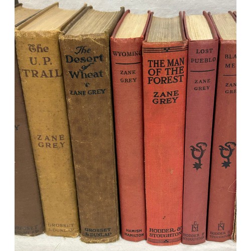 1082 - Zane Grey (1872 - 1939): A collection of 1st editions (24) to include : A Stranger from the Tonto 19... 