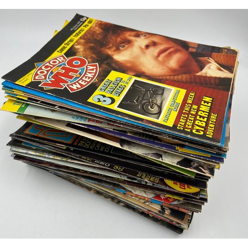 1100 - A large collection of 'Doctor Who Weekly' by Marvel Comics (87 issues) including Nos.5/14/15/19/20/2... 